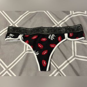 PINK Victoria's Secret Halloween Logo thong panty